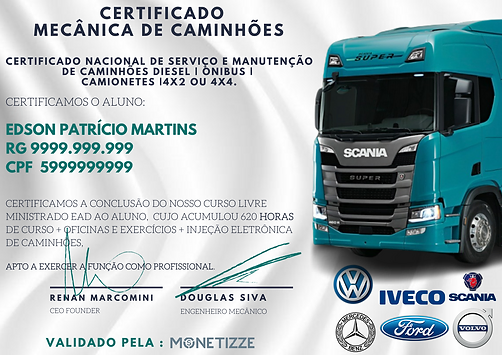 Reliquia de Motor de Mecânica Diesel com certificado