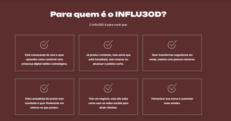 “Influ30D: Mentoria de Marketing Digital com Giovanna Quercia”