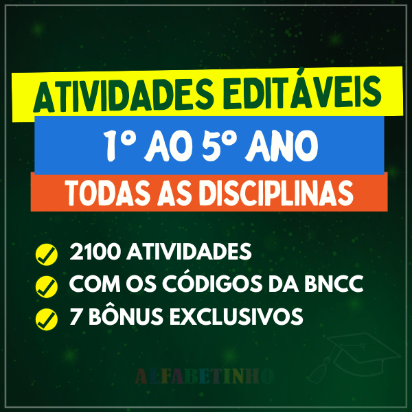 Título: ATIVIDADES 1º AO 5º ANO BNCC 2025: O que é e como funciona o material completo do Alfabetinho?