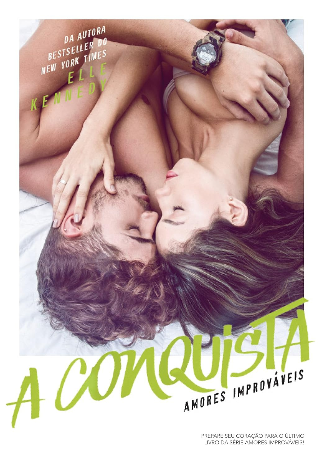Capa do livro A Conquista de Elle Kennedy, romance new adult sobre John Tucker e Sabrina James
