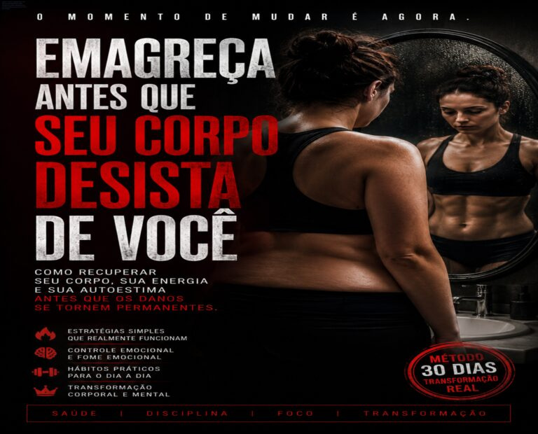 Capa do produto Emagreça Antes Que Seu Corpo Desista de Você: Como recuperar seu corpo, sua energia e sua autoestima antes que os danos se tornem permanentes