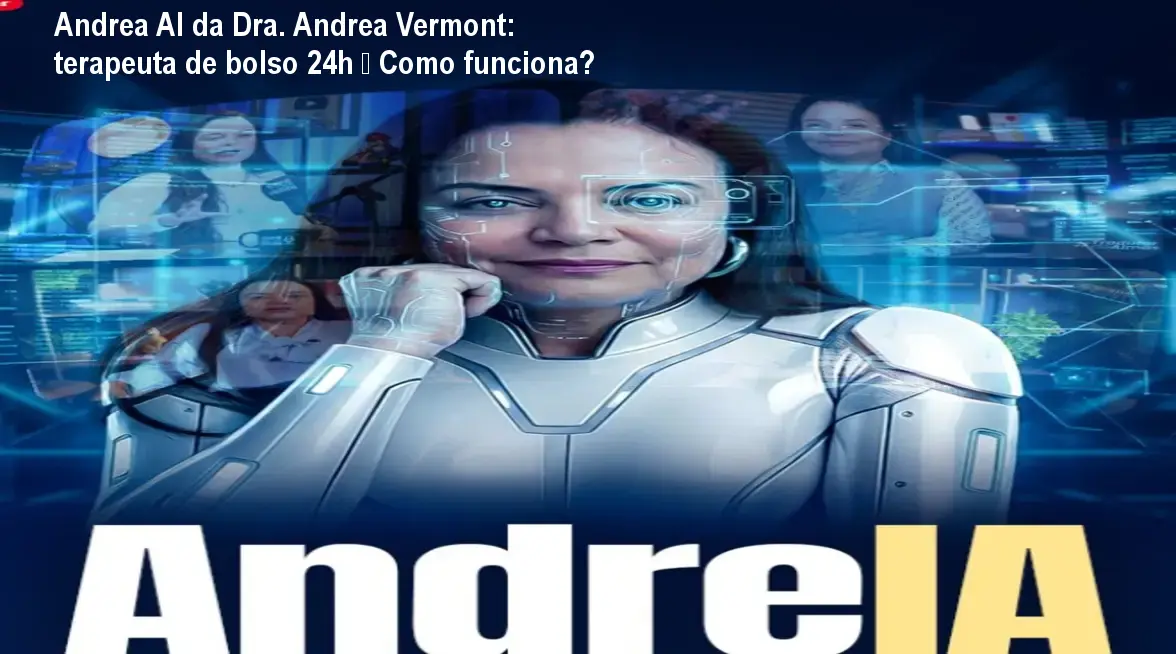 Tela do aplicativo Andrea AI mostrando conversa de apoio emocional
