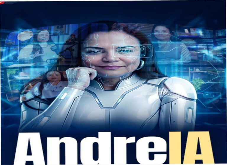 Screenshot do aplicativo Andrea IA mostrando chat de apoio emocional com interface simples