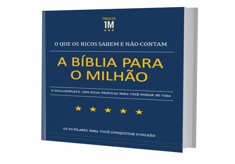 E-book A Bíblia para o Milhão com capa profissional e infográfico dos 4 pilares do sucesso