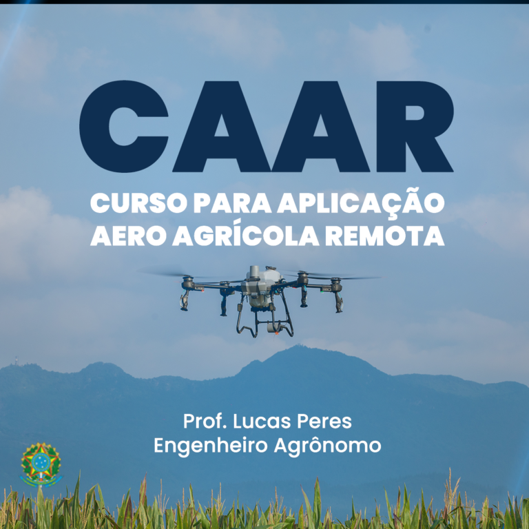curso CAAR aplicador aeroagrícola remoto drone certificado MAPA