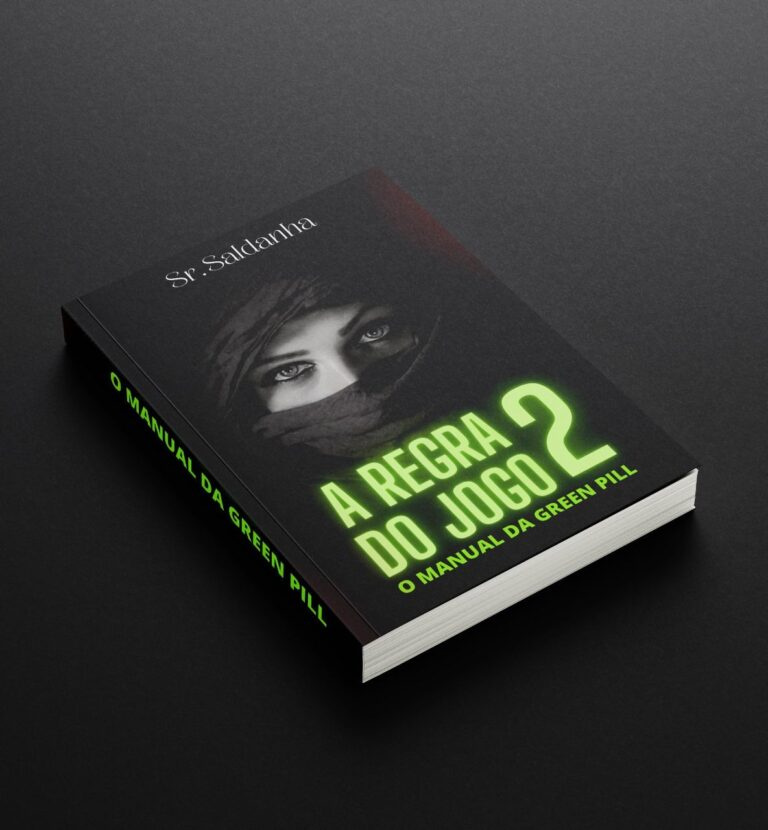Capa do e-book A Regra do Jogo 2 – Manual da Green Pill de Senhor Saldanha, guia de relacionamentos e desenvolvimento pessoal