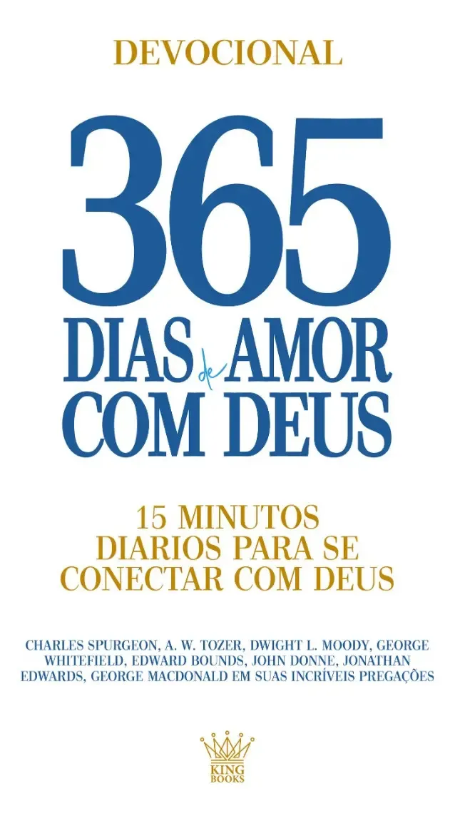 Capa do livro devocional 365 dias de amor com Deus, edição 1, preço promocional R$ 19,68