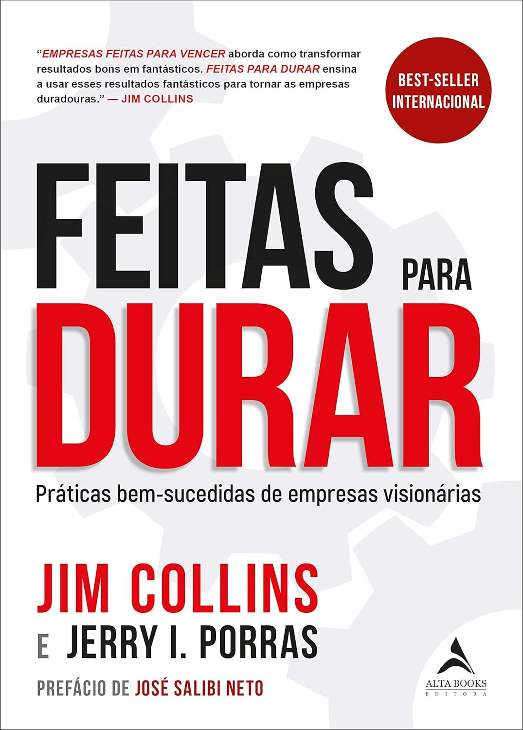 Capa do livro Feitas para Durar de Jim Collins e Jerry I. Porras, guia estratégico para construir negócios sustentáveis e duradouros
