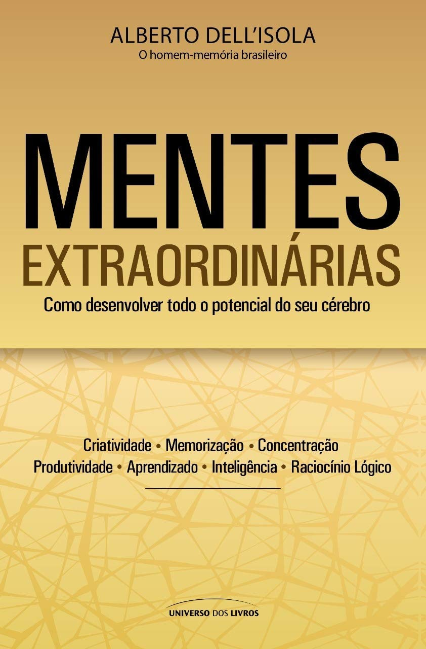 Capa do livro Mentes Extraordinárias – Pocket, edição compacta de Alberto Dell’Isola, sobre criatividade, memória e aprendizado