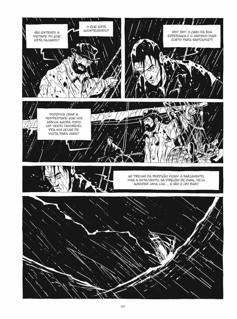 Capa dura de Moby Dick adaptada por Christophe Chabouté, edição exclusiva Amazon em português