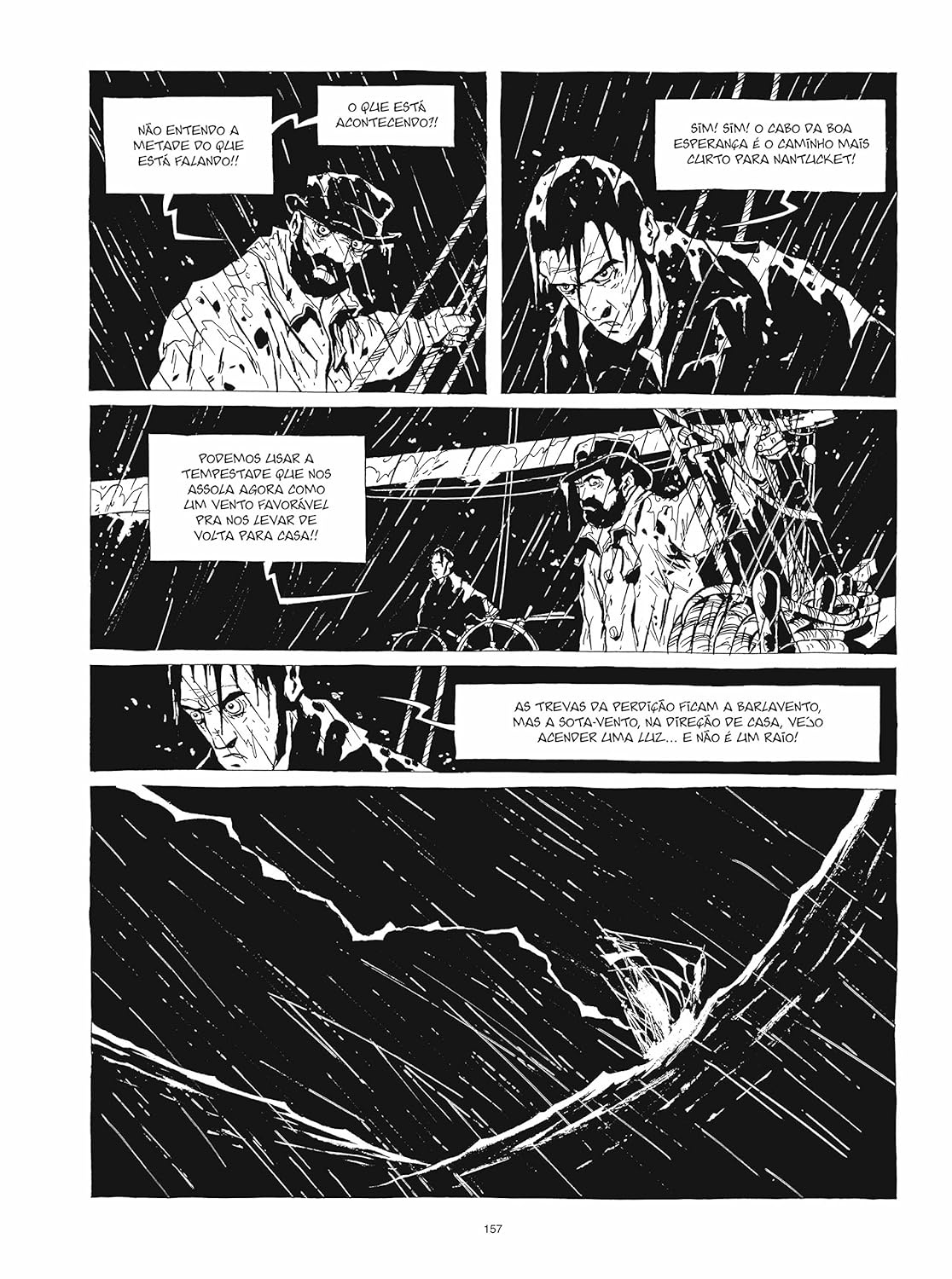 Capa dura de Moby Dick adaptada por Christophe Chabouté, edição exclusiva Amazon em português