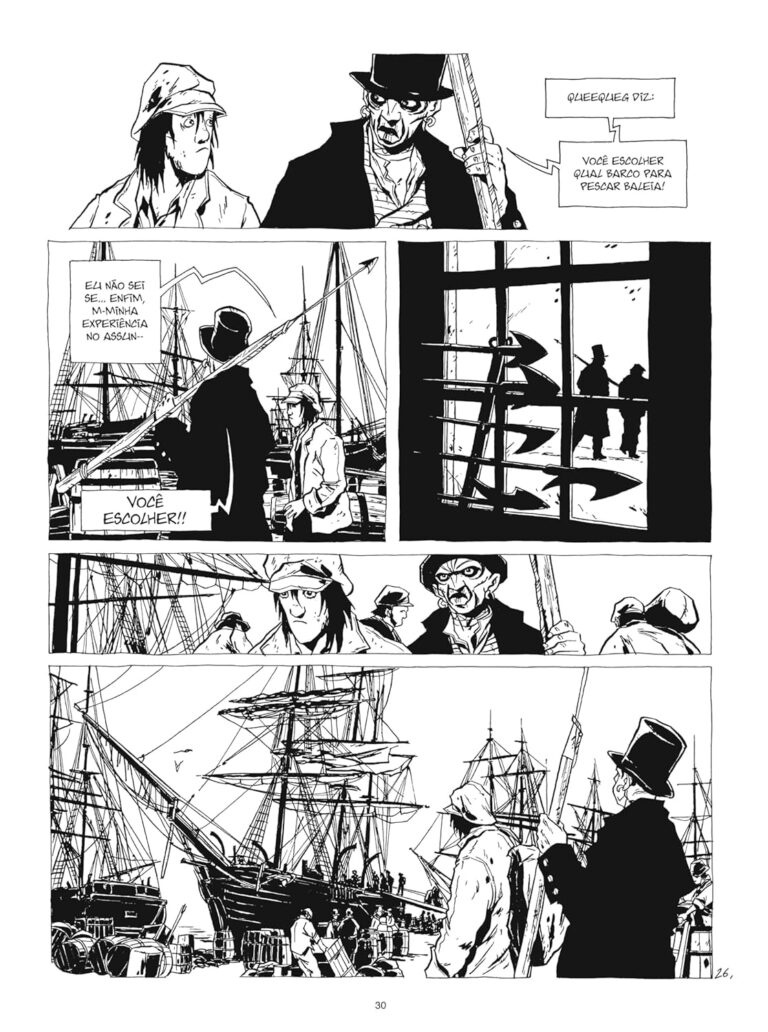Capa dura de Moby Dick adaptado por Christophe Chabouté, edição exclusiva Amazon em português
