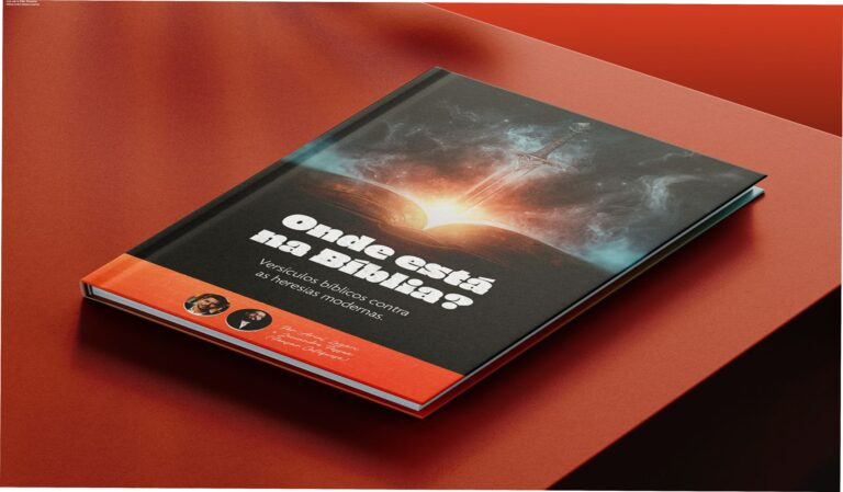 Capa do eBook Onde está na Bíblia mostrando versículos bíblicos que refutam heresias modernas, autor Ariel Lazari
