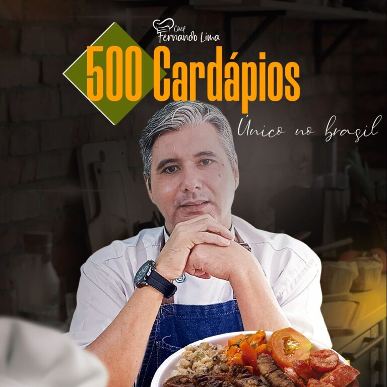 Imagem do cardápio com 500 opções montadas completas, destacando variedade, praticidade e garantia de qualidade