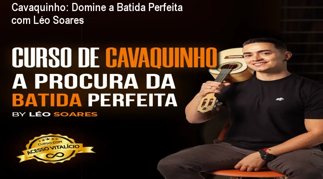 Aluna praticando batida de cavaquinho com o método de Léo Soares