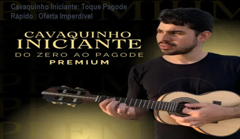 Aluno praticando pagode com o curso online Cavaquinho Iniciante de Victor Cazzoli, mostrando a evolução de acordes básicos ao ritmo completo.