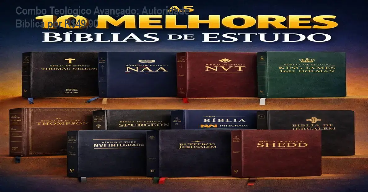 Combo Teológico Avançado com videoaulas, apostilas e certificados para pastores e líderes
