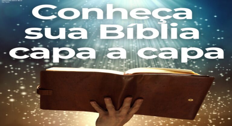 Capa do curso Conheça Sua Bíblia mostrando vídeo aulas e suporte via WhatsApp para dominar a Bíblia em um mês