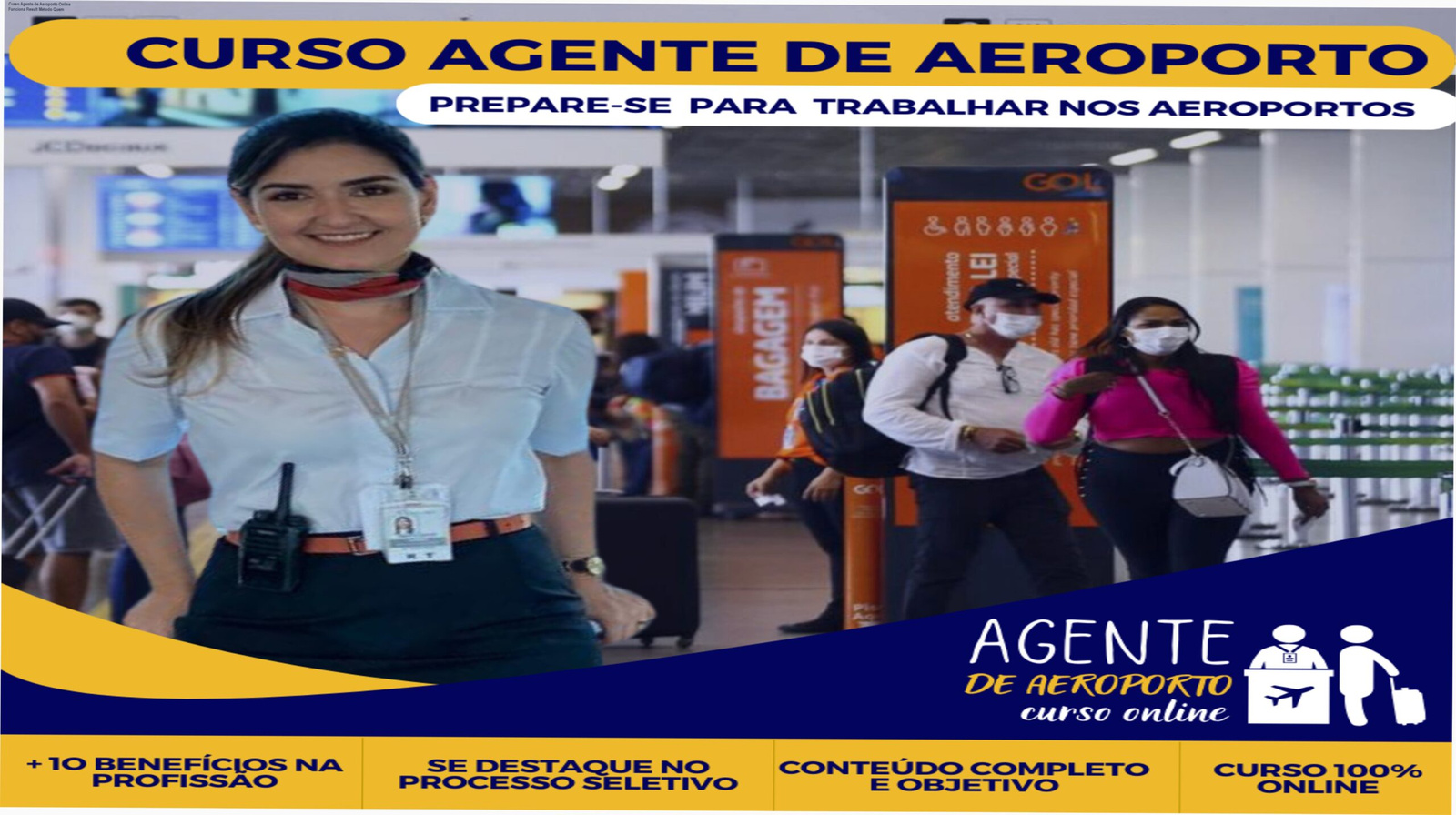 Curso Agente de Aeroporto Online Priscila Loren Empregabilidade Aviação