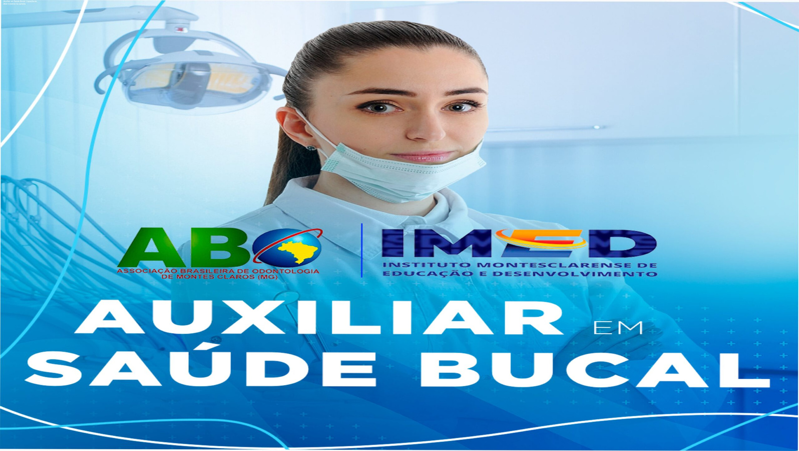 Imagem ilustrando o curso Online Auxiliar em Saúde Bucal com certificado da Associação Brasileira de Odontologia