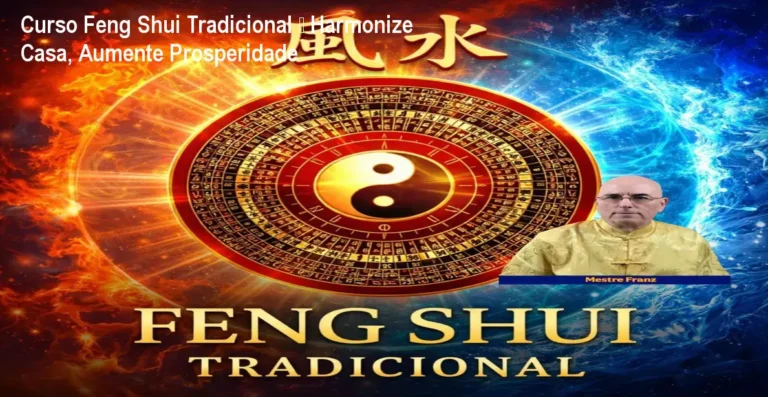 Curso completo de Feng Shui tradicional ensinando a harmonizar ambientes para prosperidade