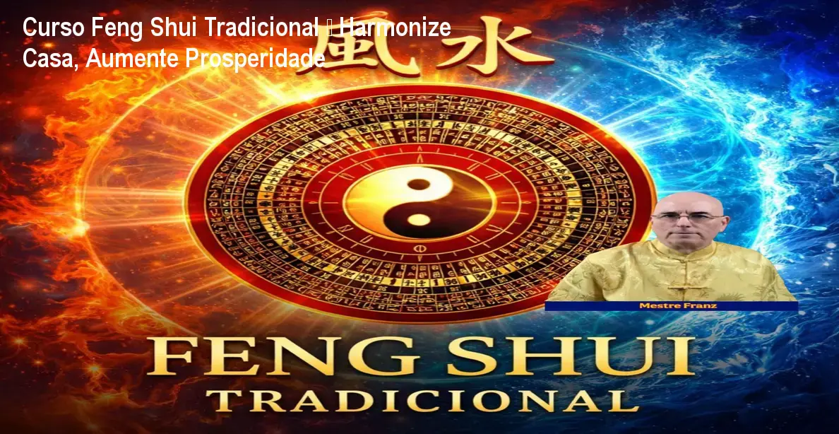 Curso completo de Feng Shui tradicional ensinando a harmonizar ambientes para prosperidade