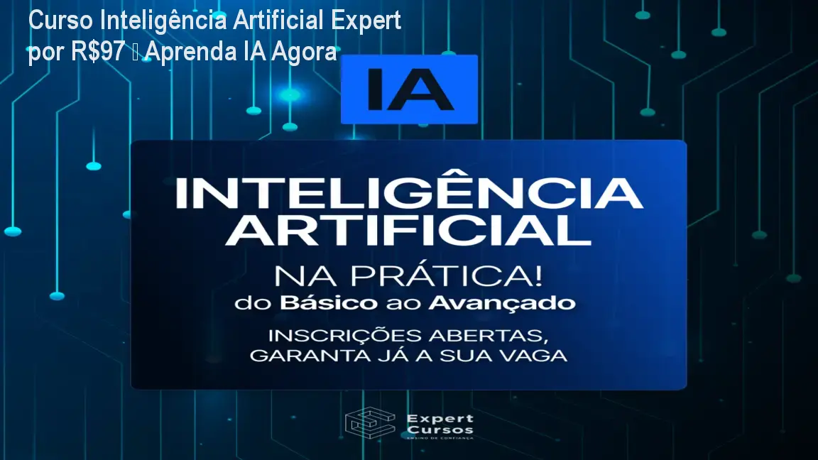 Imagem do Curso Inteligência Artificial Expert mostrando certificado e aulas práticas