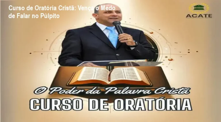 Pr. Rodrigo Gomes ensinando técnicas de oratória cristã para pregar com confiança