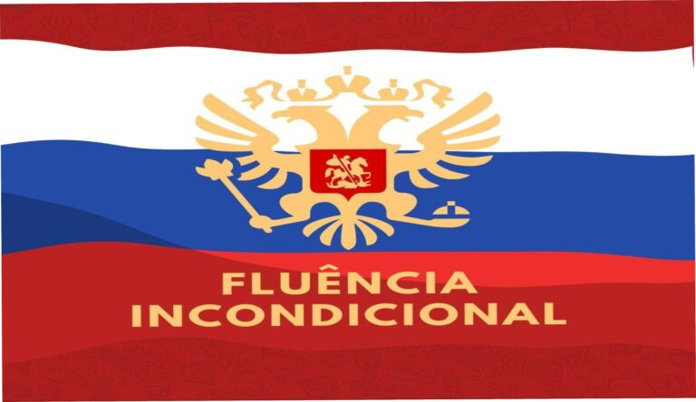 Imagem promocional do Curso de Russo – Fluência Incondicional mostrando método de aquisição natural