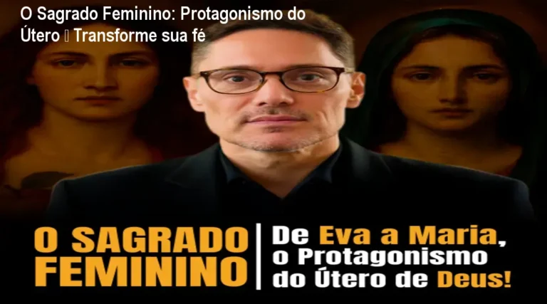 Imagem do curso O Sagrado Feminino mostrando a capa e destacando o protagonismo espiritual da mulher