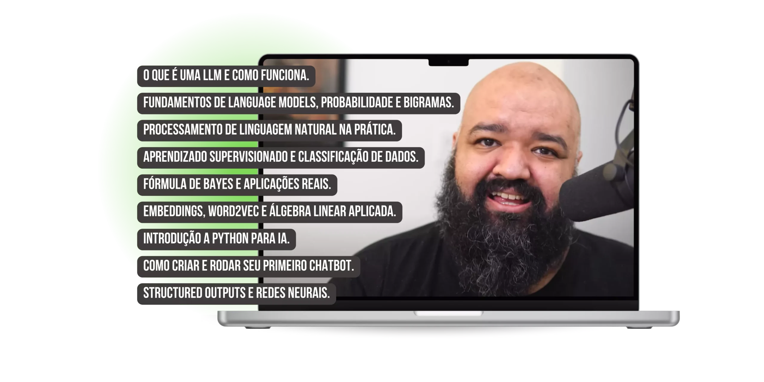 Ilustração de Gabriel Vigiano ensinando STM32 em um laboratório com placas de desenvolvimento, laptop com código C e equipamentos industriais.