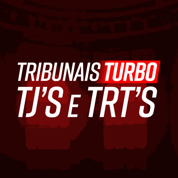 Aulas ao vivo do Curso Tribunais Turbo do Instituto INAPI, metodologia intensiva para concursos de TJ e TRT