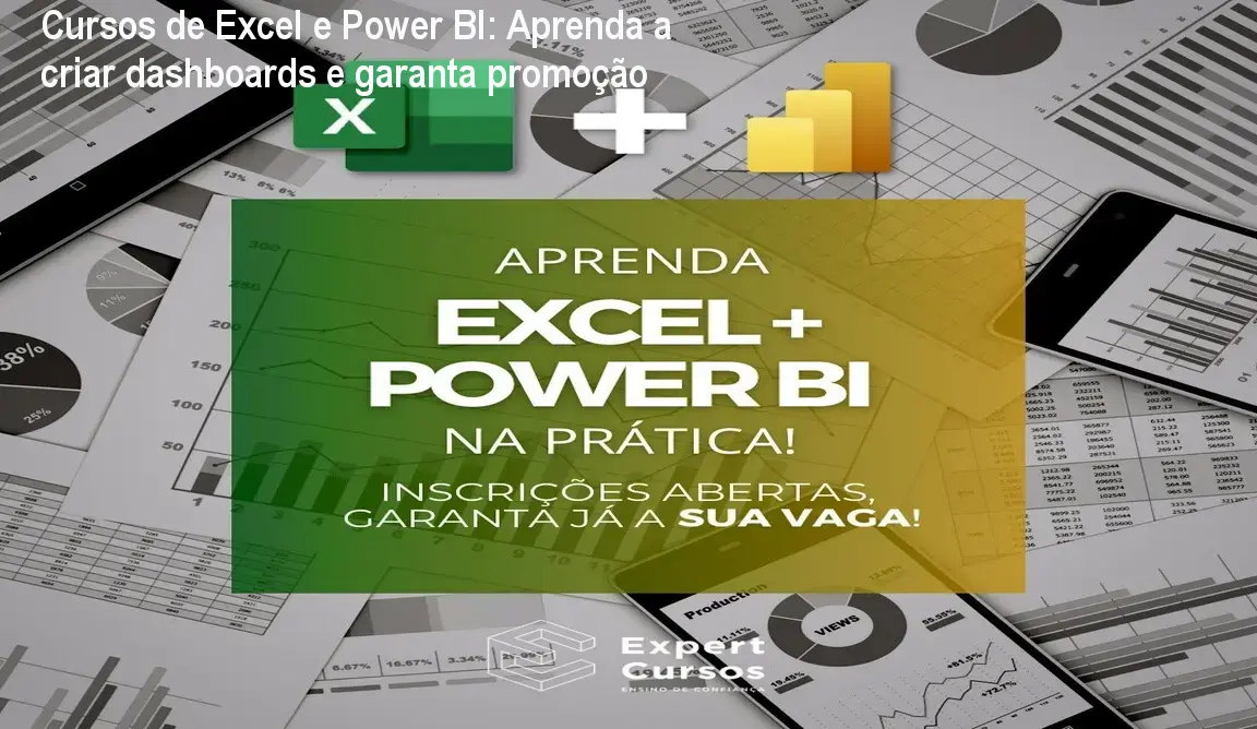 Profissional usando templates de dashboards criados no curso de Excel e Power BI