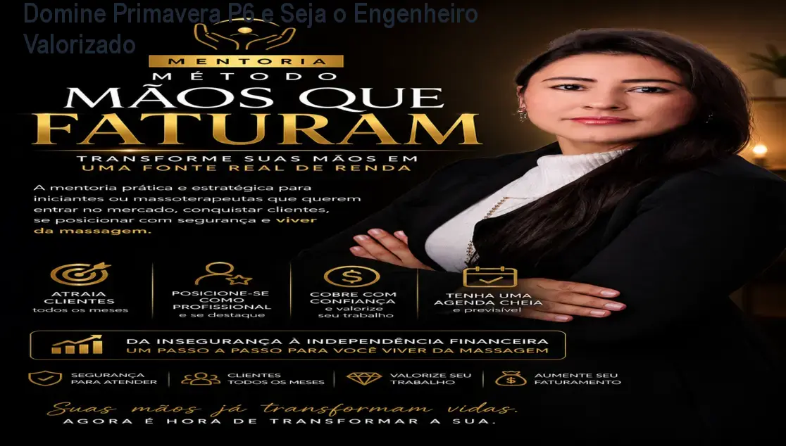 Tela do curso Domine o Primavera P6 mostrando integração entre AWP, BIM 4D e Power BI para engenheiros de megaprojetos