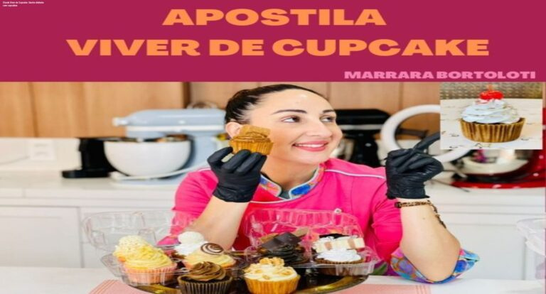 Ebook Viver de Cupcake mostrando como transformar cupcakes em lucro