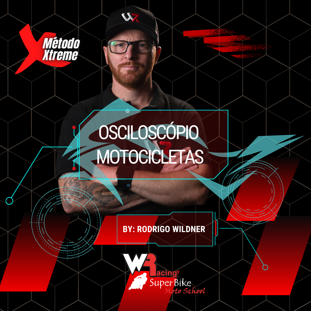 Capa do E-book Xtreme exibindo gráficos de sinais elétricos de sensores de motocicletas