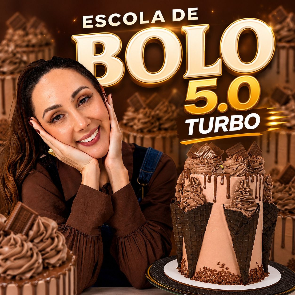 Escola de Bolos 5.0 Turbo Marrara Bortoloti - curso online de confeitaria para iniciantes com método passo a passo, vendas e renda extra