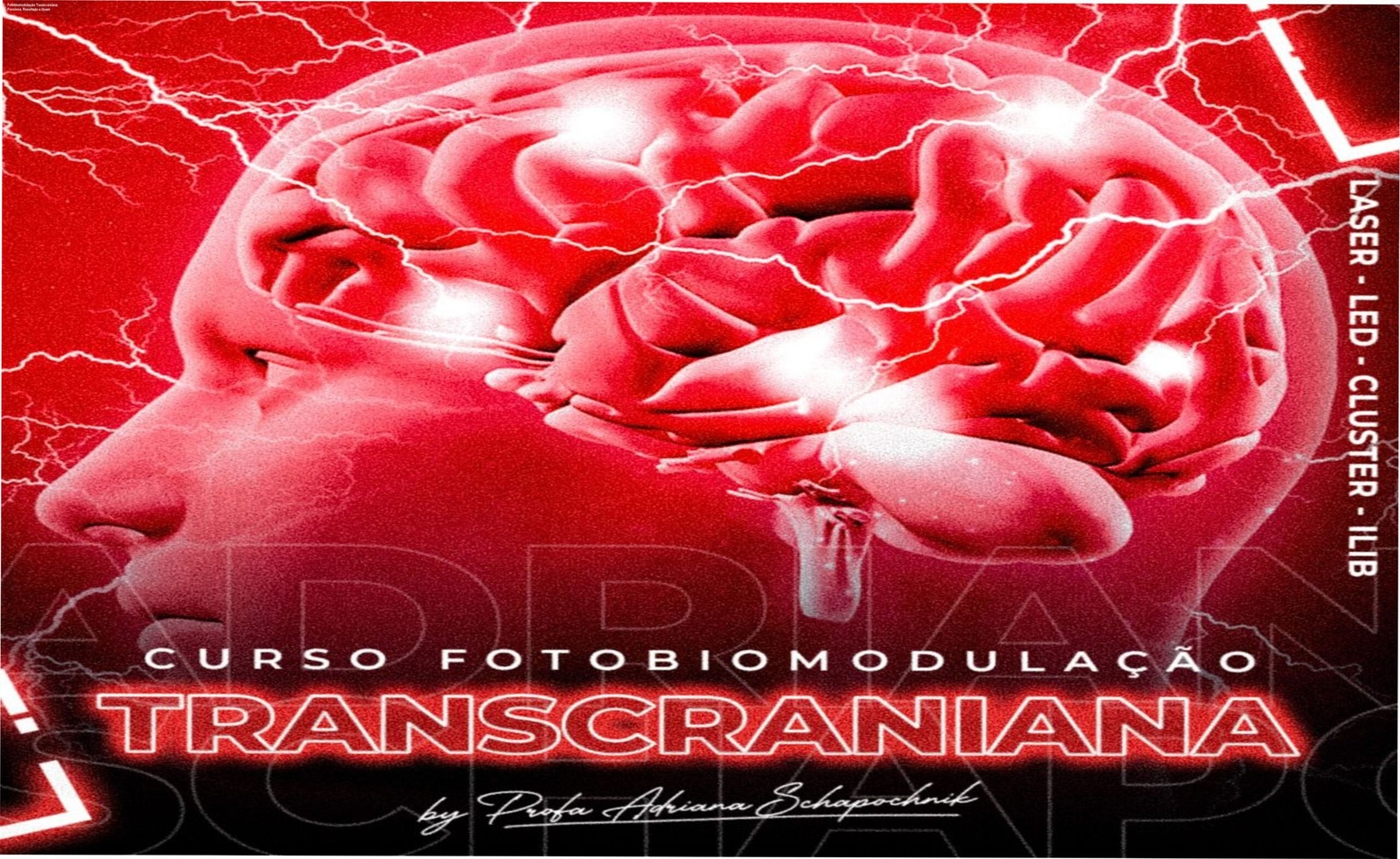 Curso de Fotobiomodulação Transcraniana com protocolos de laser e LED para tratar transtornos neurológicos e neurocognitivos