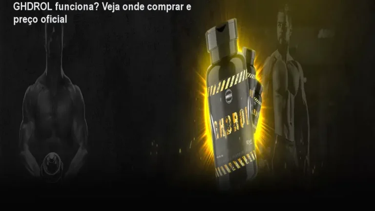 Frasco de GHDROL em uso real mostrando cápsulas para ganho de massa muscular