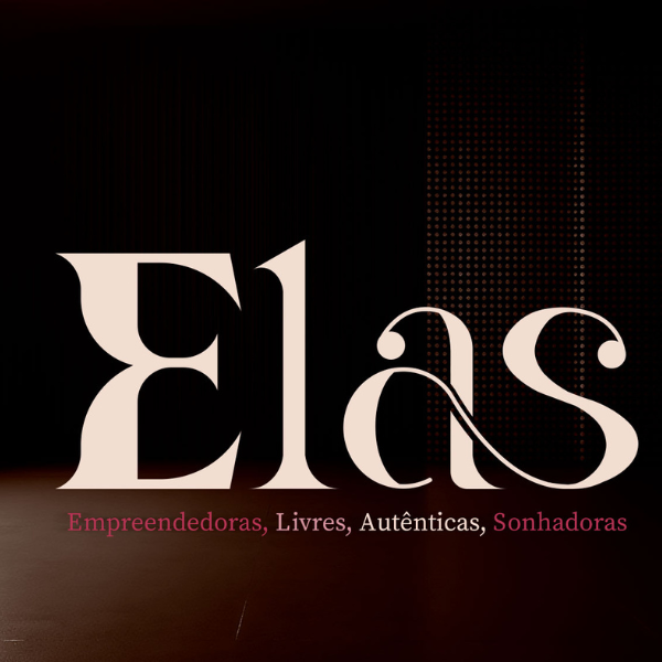 Giovanna Antonelli liderando a imersão ELAS para mulheres empreendedoras, com público atento, kits de boas‑vindas e scrapbook de ativação ao fundo.