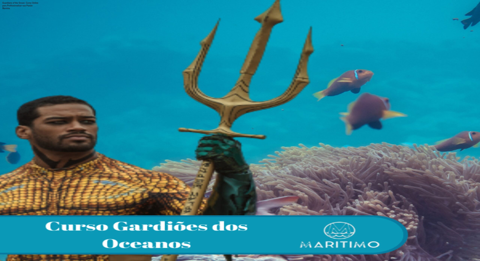 Mergulhador utilizando equipamento de monitoramento marinho após o Curso Guardiões dos Oceanos