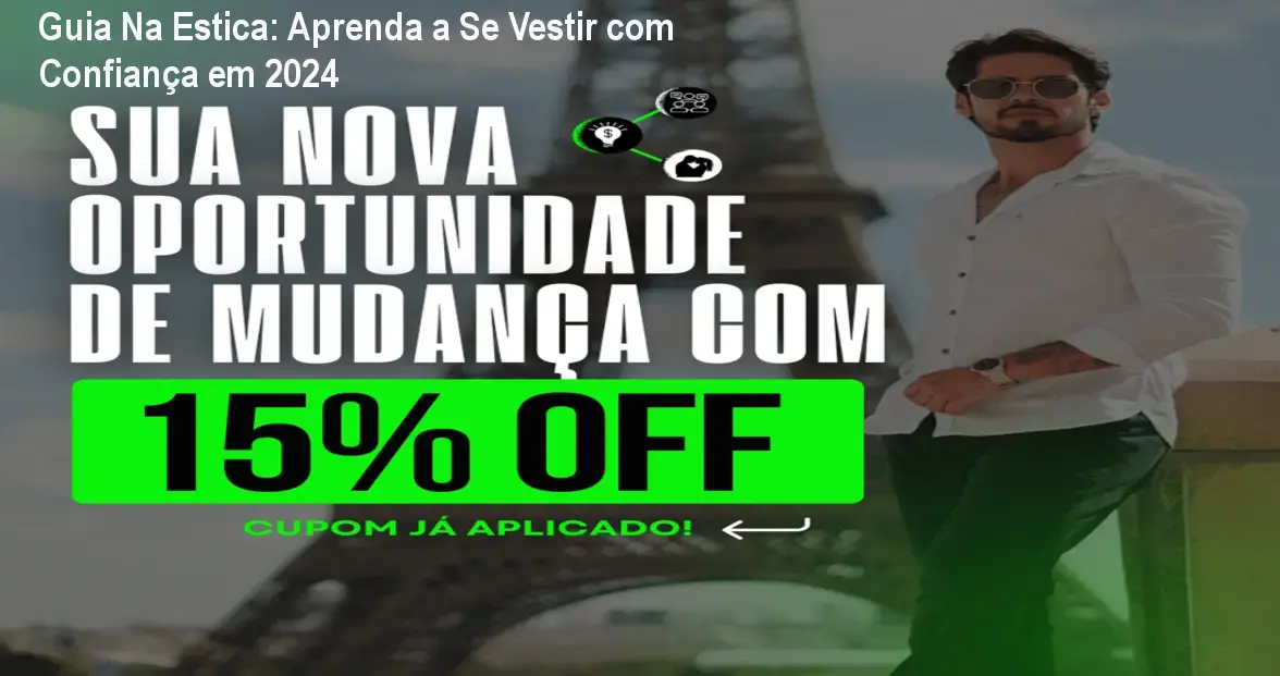 Capa do eBook Guia Na Estica de Ricardo Gimenez mostrando looks práticos para homens