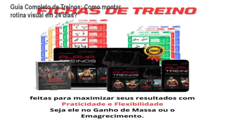 Capa do Guia Completo de Treinos com GIFs mostrando exercícios para casa
