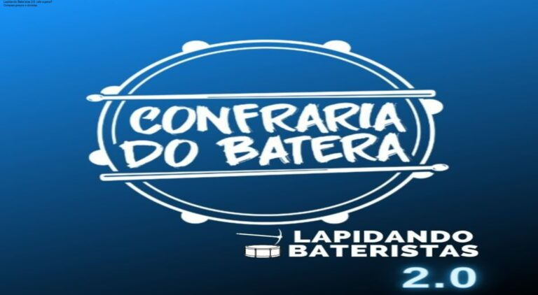 Curso online Lapidando Bateristas 2.0 mostrando aulas práticas e bônus de play alongs