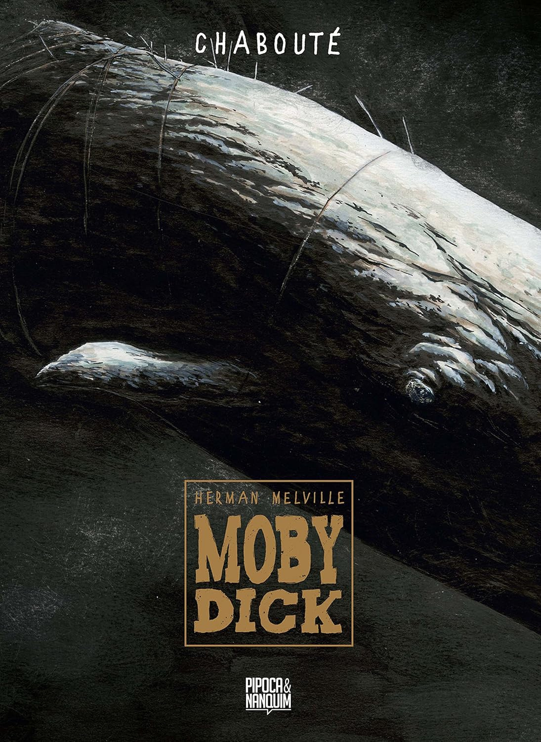 Capa dura de Moby Dick adaptado para quadrinhos por Christophe Chabouté, edição exclusiva Amazon em português