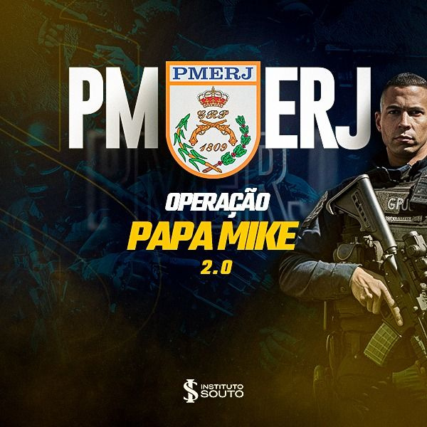 Curso PMERJ Papa Mike 2.0 preparação Soldado PMERJ 2026 edital verticalizado raio-x banca acesso offline