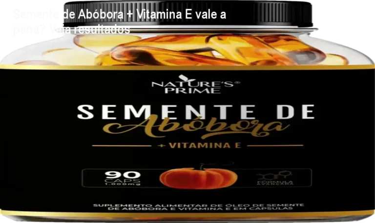 Potes do suplemento Semente de Abóbora com Vitamina E da Nature’s Prime para saúde masculina
