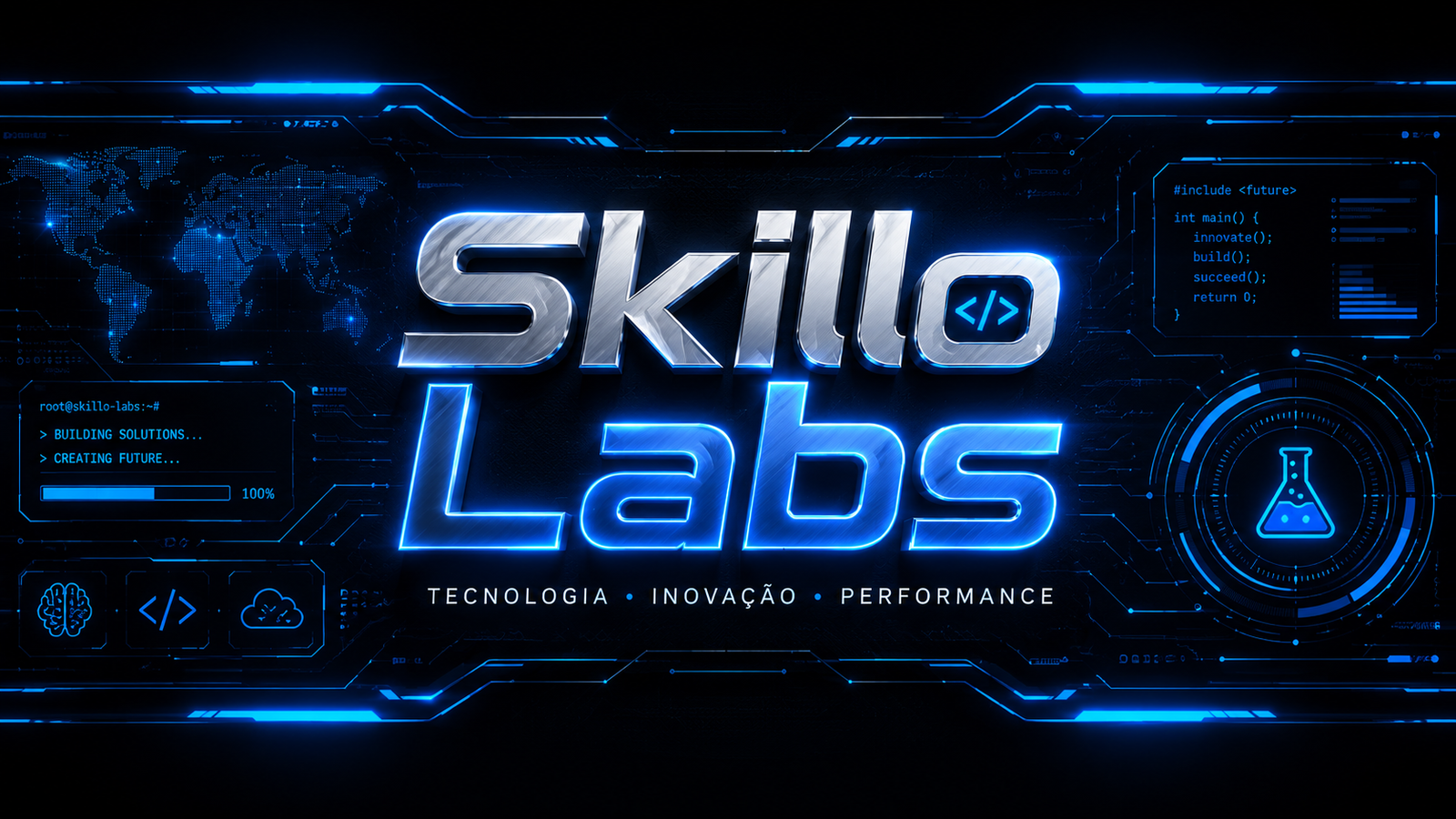 Imagem promocional do curso Skillo Labs mostrando como ganhar dinheiro no YouTube sem aparecer usando inteligência artificial e garantia de 7 dias