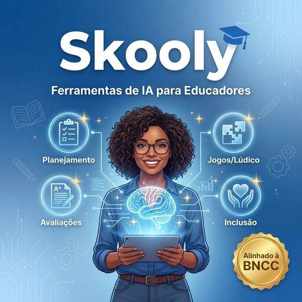 Skooly ferramenta de IA para gerar planos de aula, avaliações e materiais pedagógicos alinhados à BNCC