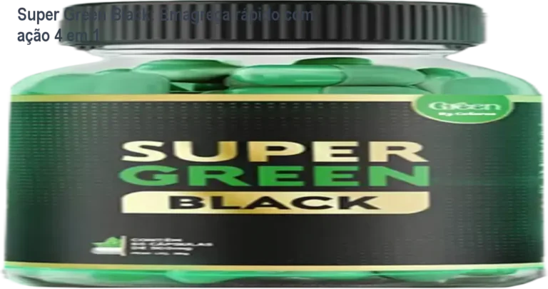 Cápsula de Super Green Black sendo tomada pela manhã para queimar gordura e aumentar energia